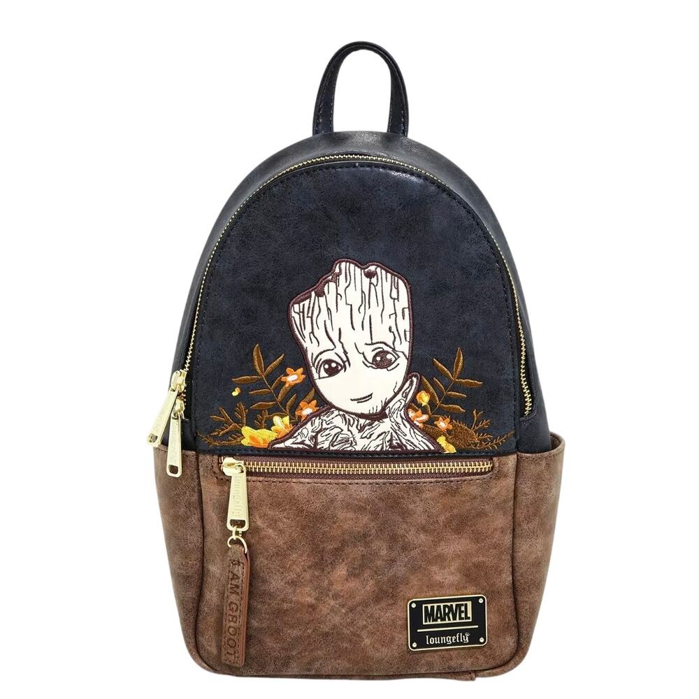 Loungefly Marvel Guardians of the Galaxy Groot Floral Mini Backpack NWT